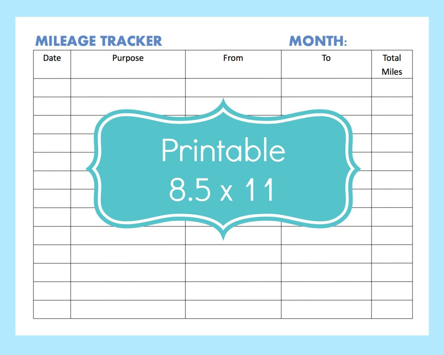 Tracking Miles For Work