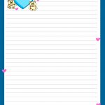 Miss You Love Letter Pad Stationery | Lined Stationery | Free   Free Printable Stationery