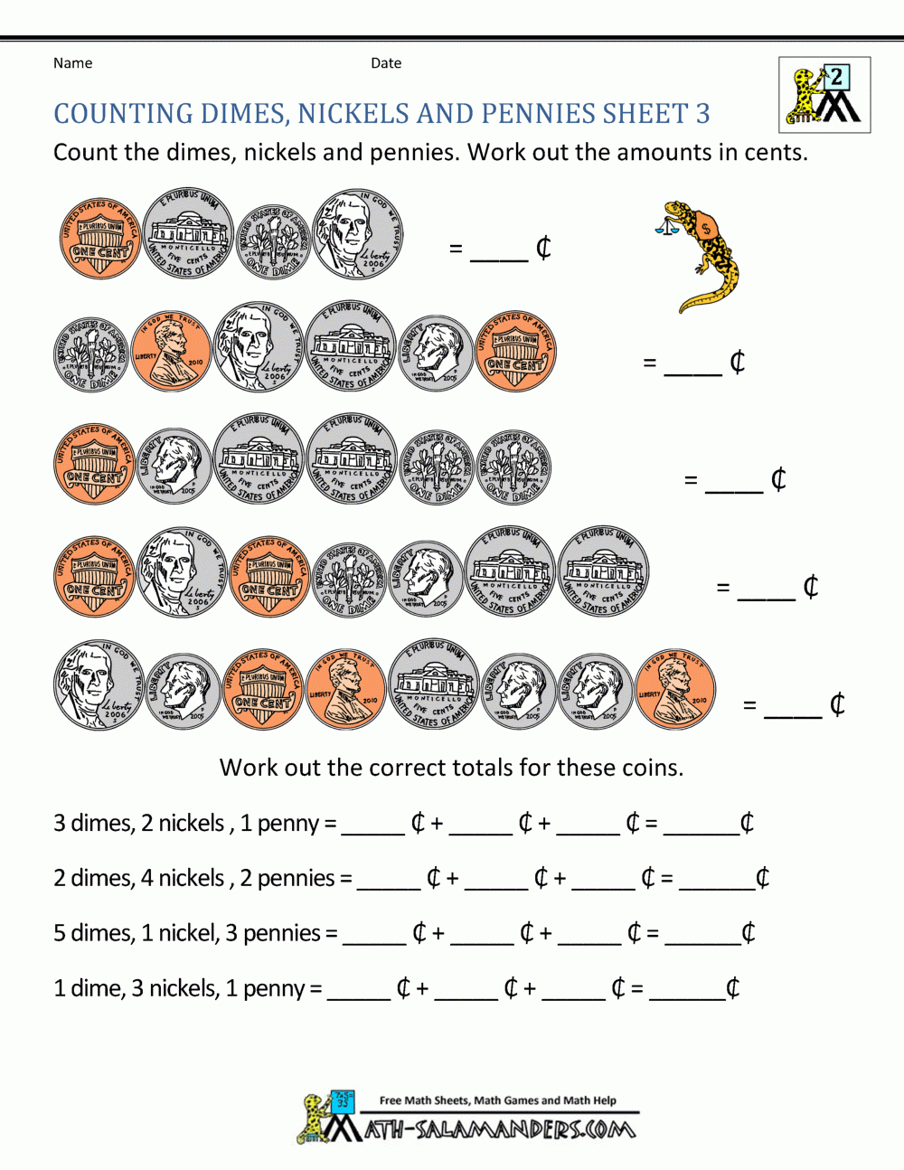 Money Worksheets For Kids 2Nd Grade - Free Printable Activity Sheets For 2Nd Grade