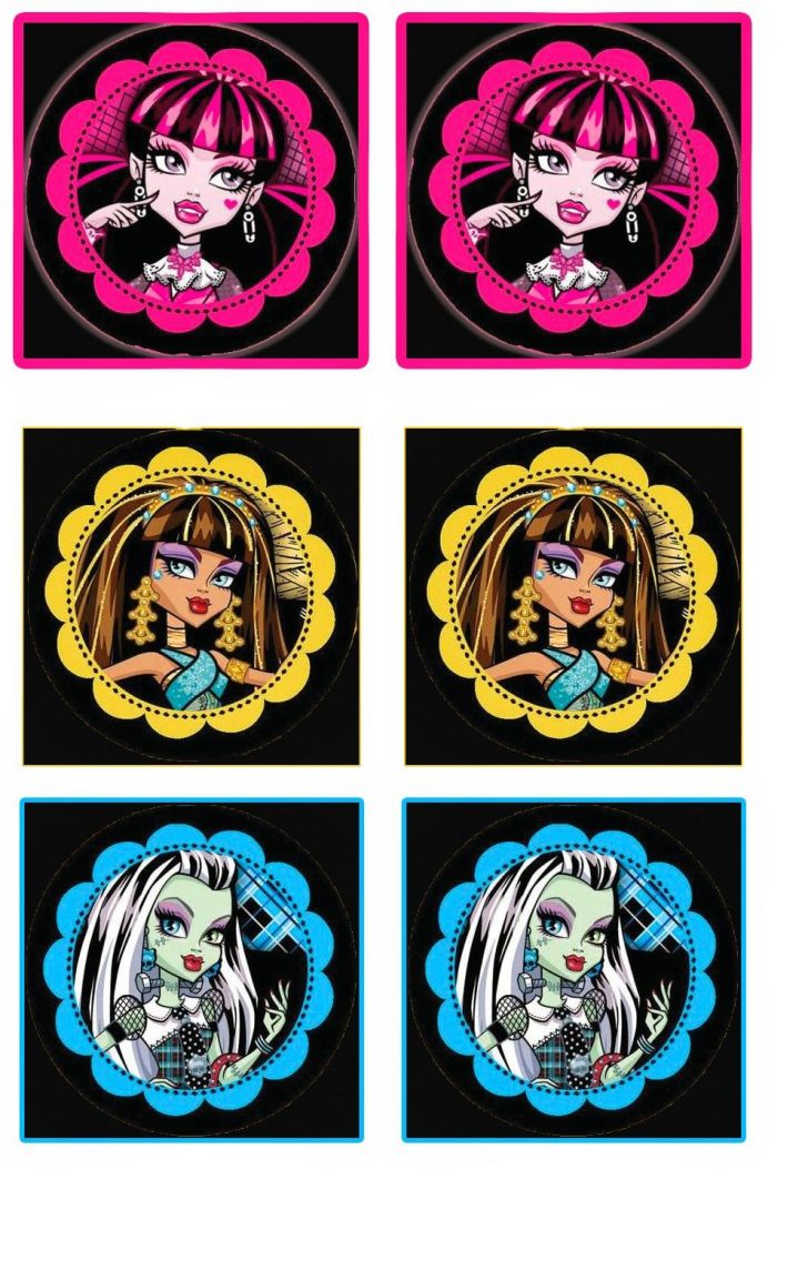 Monster High Cupcake Toppers Printable Free