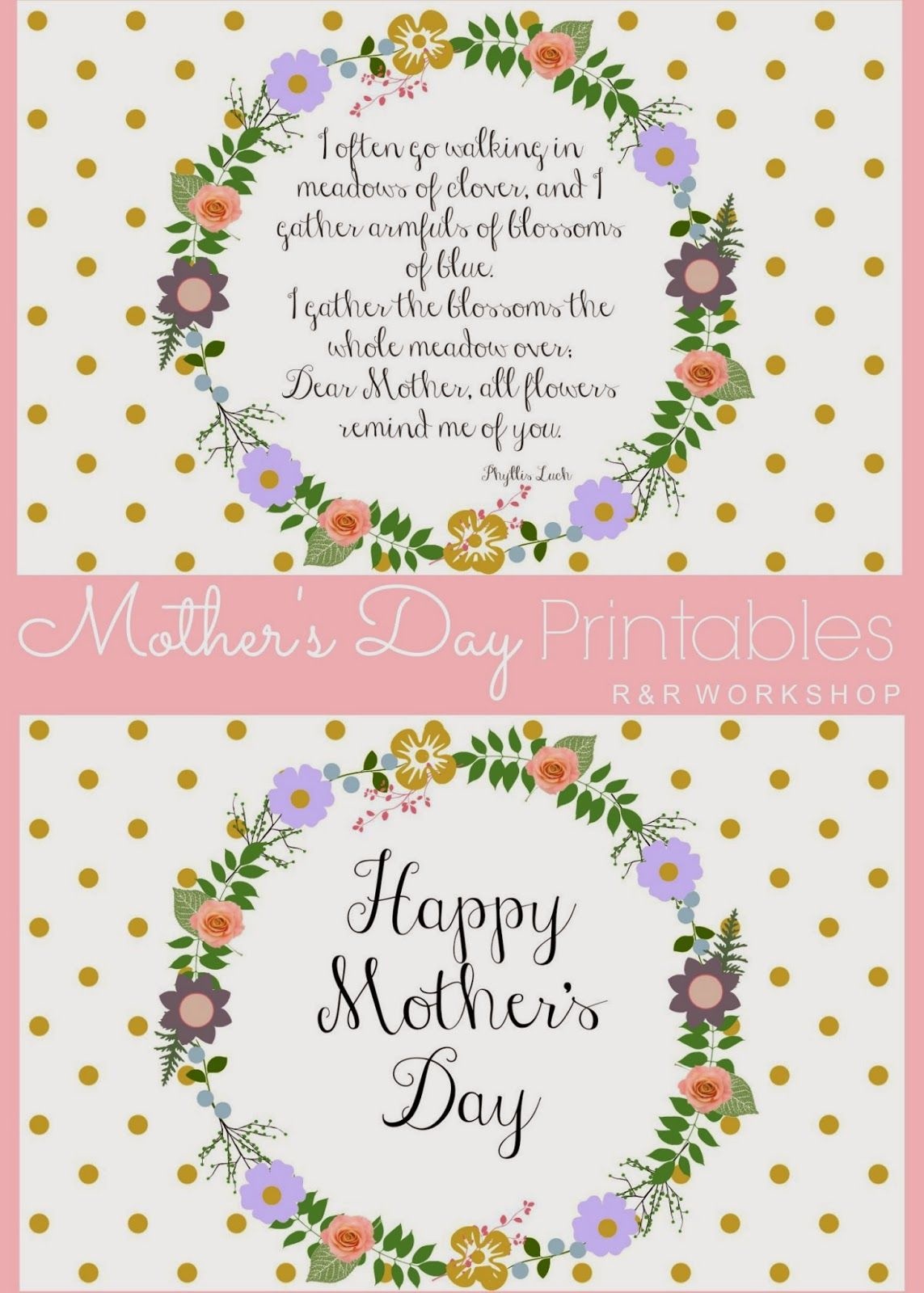 Mother s Day Printable Mothers Day Poems