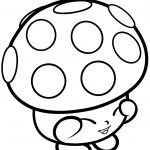 Mushroom Miss Mushy Moo Shopkin Coloring Page | Free Printable   Free Printable Mushroom Coloring Pages