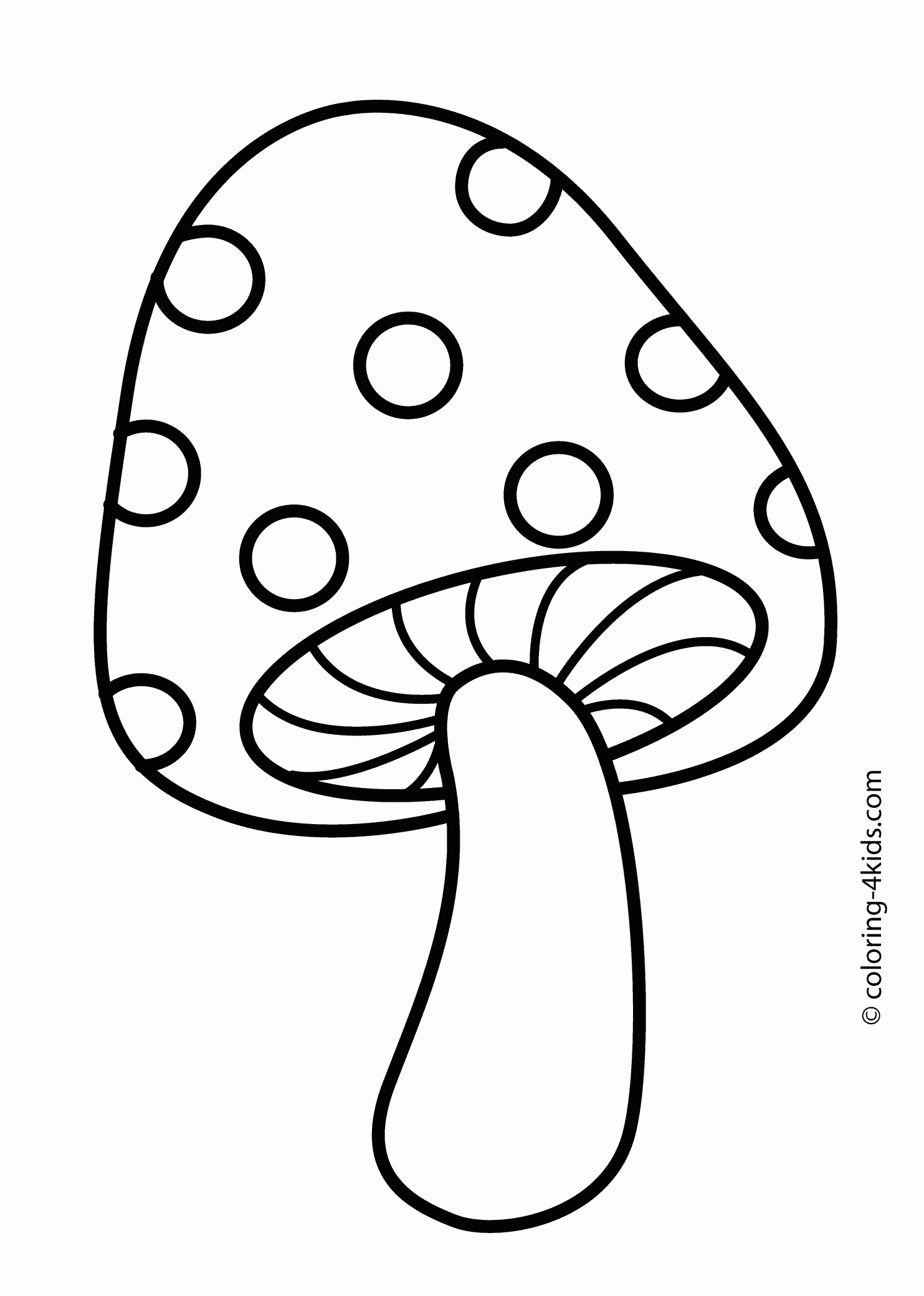 Psychedelic Mushrooms Coloring Page | Free Printable Coloring Pages