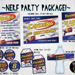 Nerf Party Printables Nerf Print Kit Printable Package Decoration   Free Printable Nerf Logo