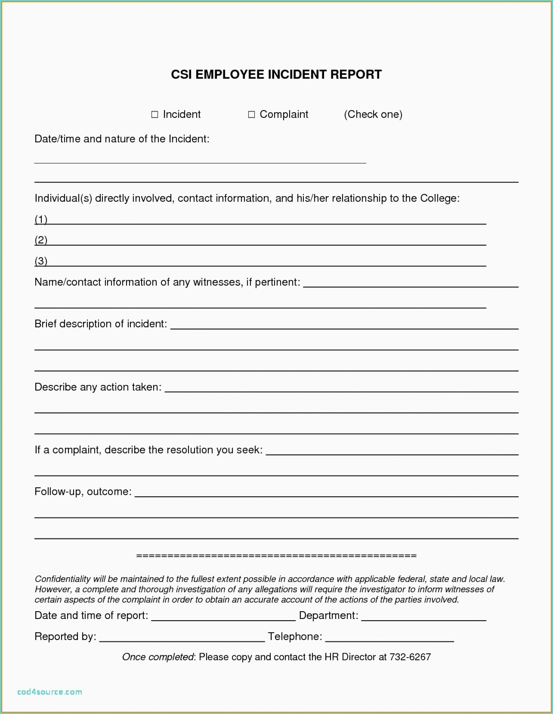 Nouberoakland/g/028-Free-Printable-Work-Order- - Free Printable Incident Report Form