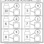 Number Bubble Bonds (Cut And Paste) | Kindergarten Activities   Free Printable Number Bond Template