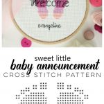 On Welcoming A New Baby | Embroidery And Cross Stich | Baby Cross   Baby Cross Stitch Patterns Free Printable