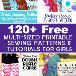 Over 120 Free Printable Sewing Patterns And Tutorials For Girls   Free Printable Sewing Patterns For Kids