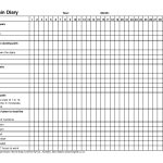 Pain Log Template | A7012 Pd 6 My Pain Diary | Planners | Headache   Free Printable Headache Diary