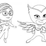 Pajama Hero Amaya Is Owlette From Pj Masks Coloring Page | Free   Free Printable Pajama Coloring Pages