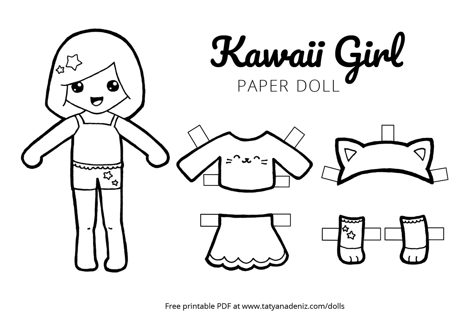 Paper Doll Clothes Coloring Pages – Salumguilher - Free Printable Paper Doll Coloring Pages