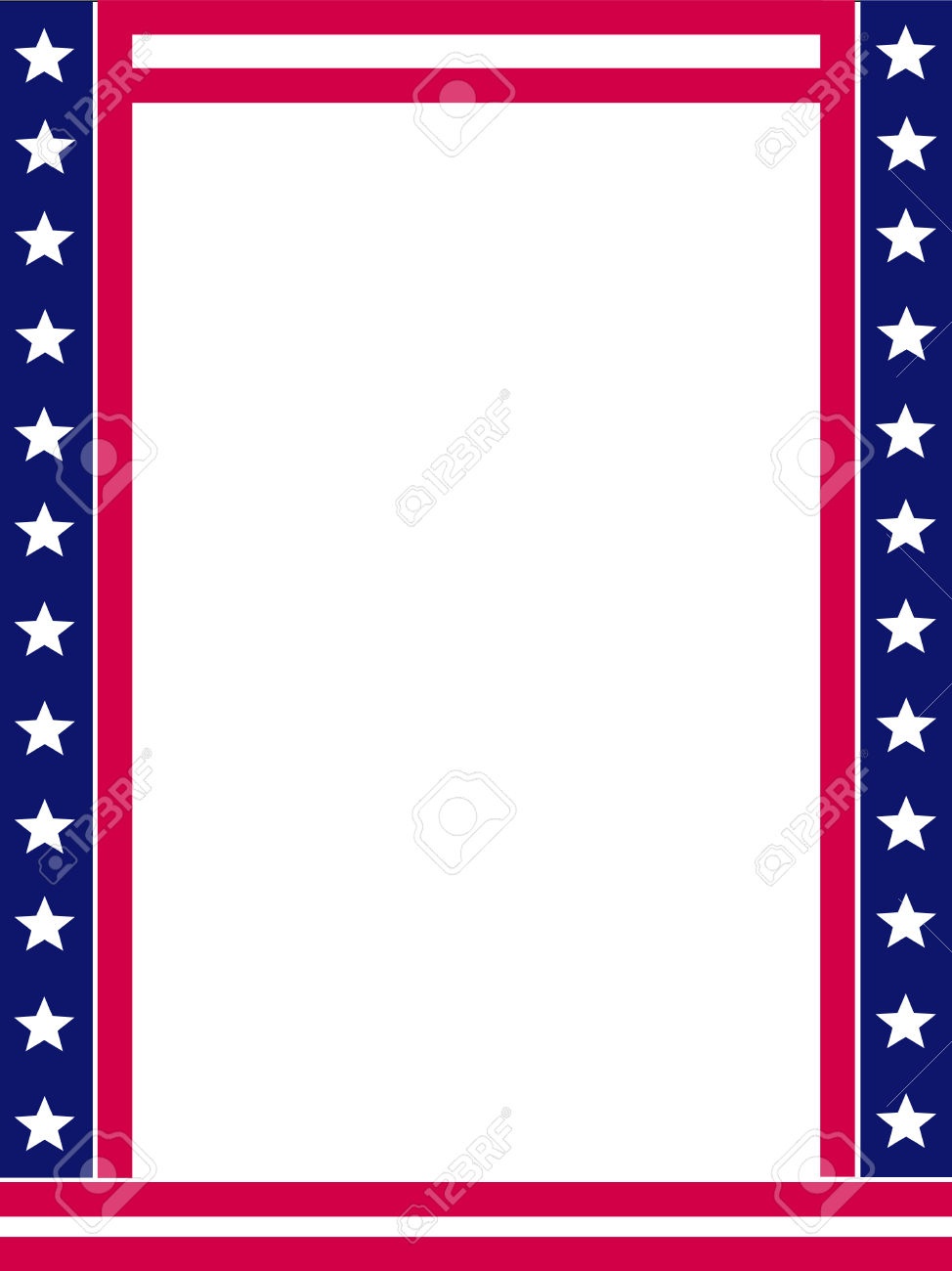 Patriotic Page Borders | Free Download Best Patriotic Page Borders - Free Printable 4Th Of July Stationery