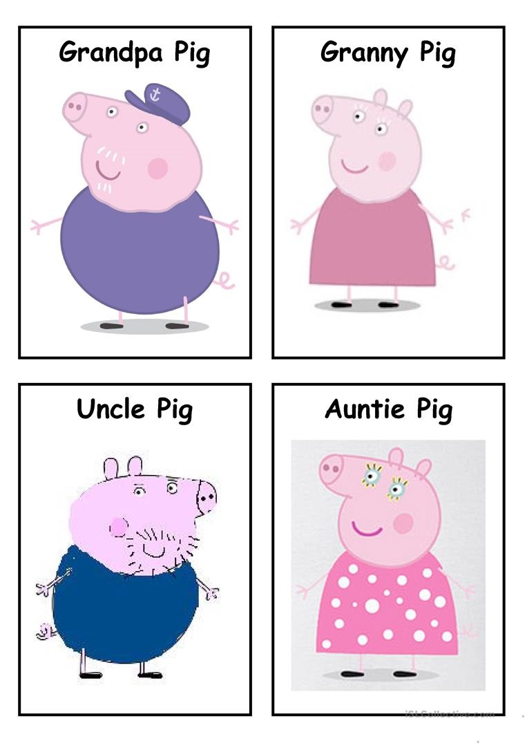 Peppa Pig - Characters (Set 2) Worksheet - Free Esl Printable - Peppa Pig Character Free Printable Images