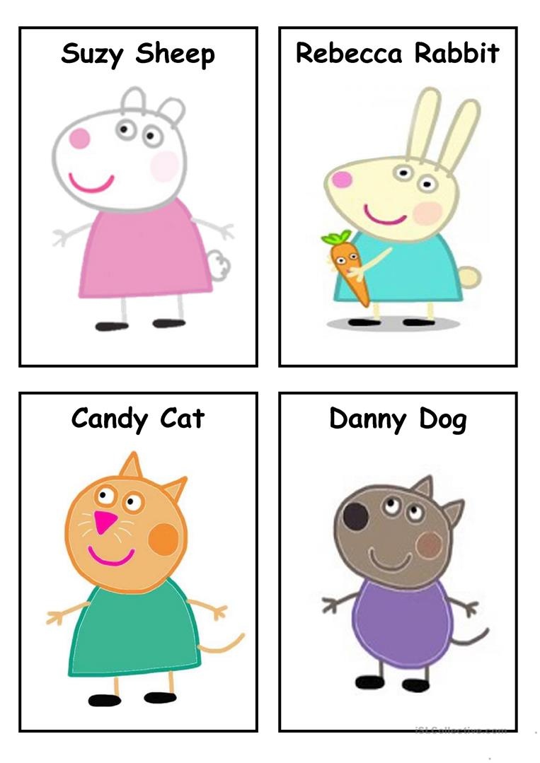 Peppa Pig - Characters (Set 3) Worksheet - Free Esl Printable - Peppa Pig Character Free Printable Images