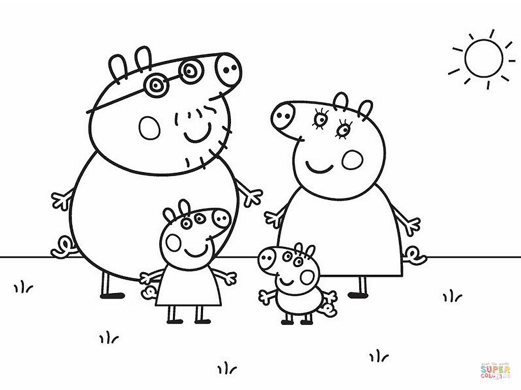 Peppa Pig Coloring Pages | Free Coloring Pages - Pig Coloring Sheets Free Printable