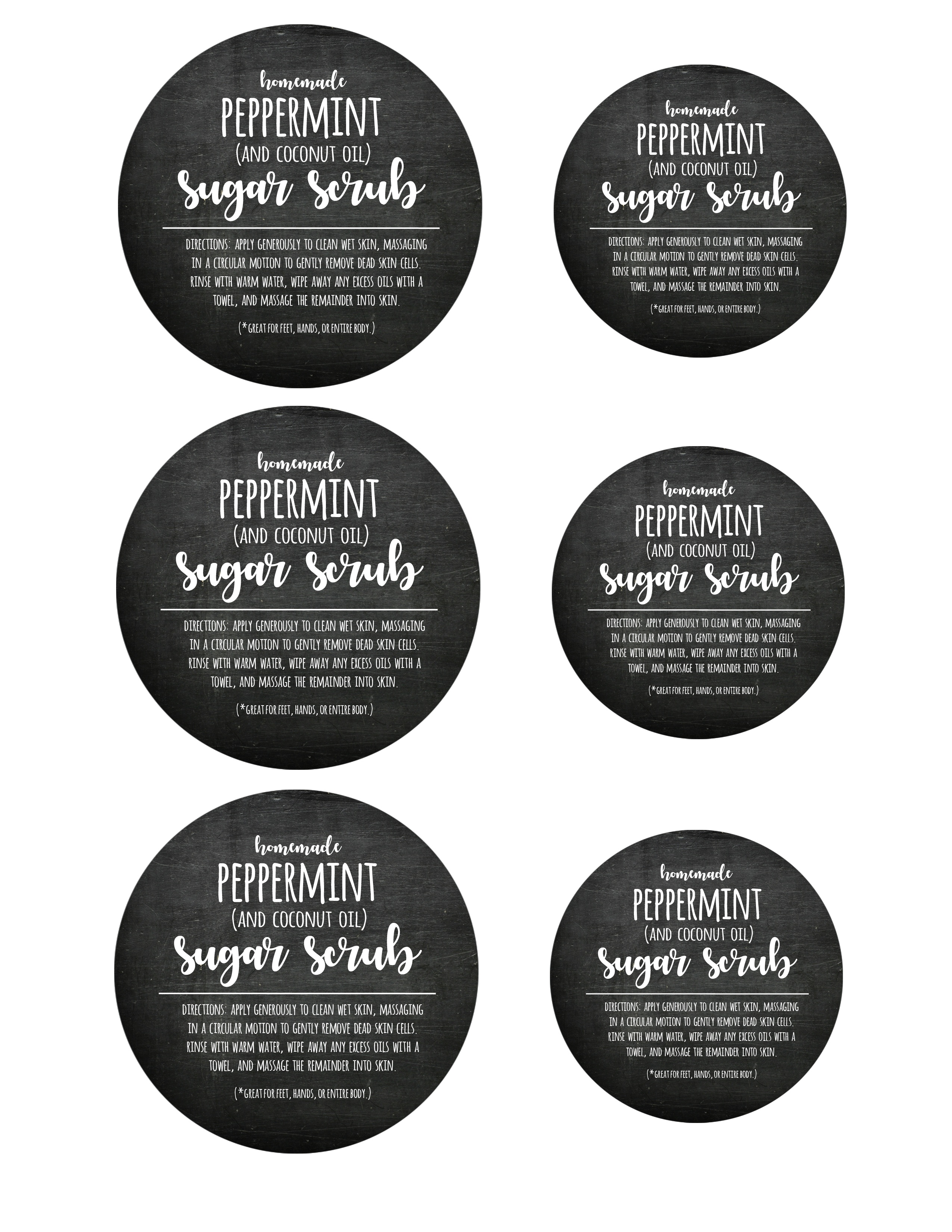 Peppermint Sugar Scrub Recipe (…with Free Label And Tag) – Make It - Free Printable Sugar Scrub Labels