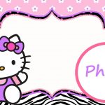 Personalized Hello Kitty Invitation Template | Hello Kitty | Hello   Hello Kitty Name Tags Printable Free