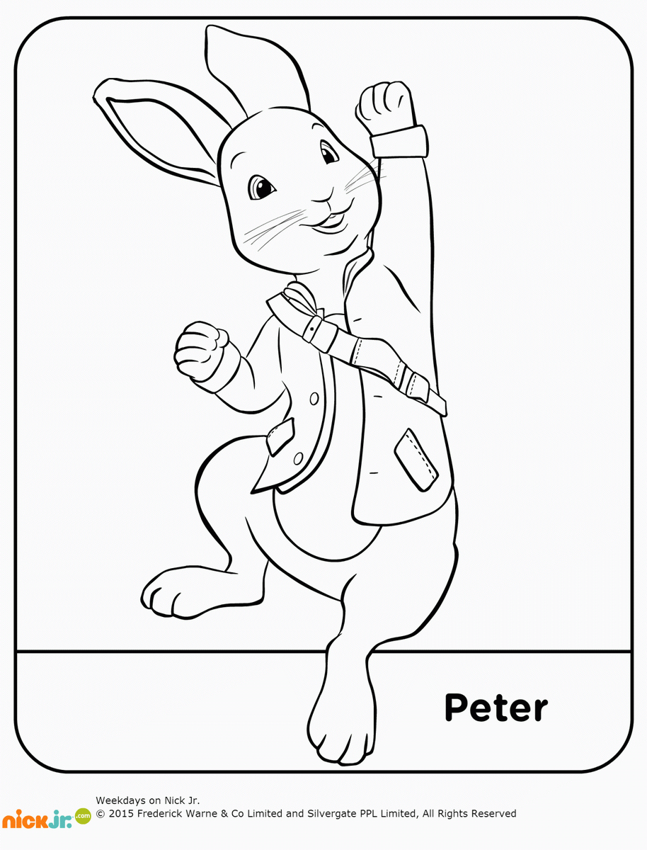 Peter Rabbit Coloring Pages | Cartoon Coloring Pages | Rabbit Colors - Free Printable Peter Rabbit Coloring Pages