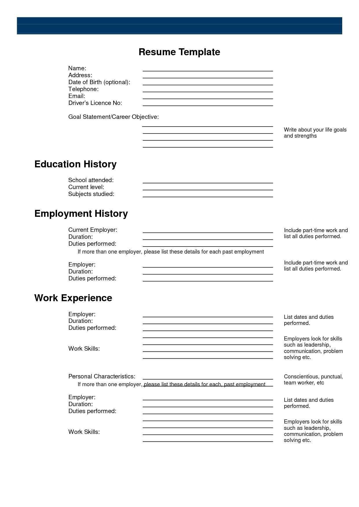Pinanishfeds On Resumes | Free Printable Resume, Free Printable - Free Printable Resume Builder