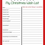 Pinbecky Stout On Christmas!!! | Christmas Wish List Template   Free Printable Christmas Wish List