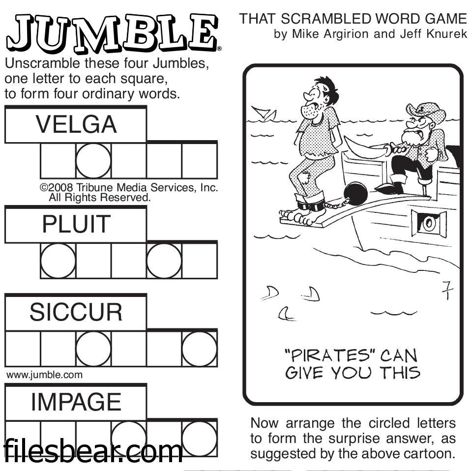 Pinfiles Bear On Free Windows Games | Jumbled Words Game, Word - Jumble Puzzle Printable Free