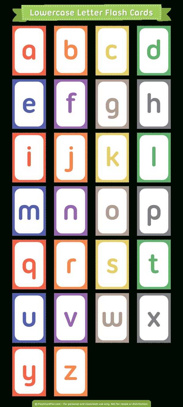Printable Upper And Lower Case Alphabet Flash Cards