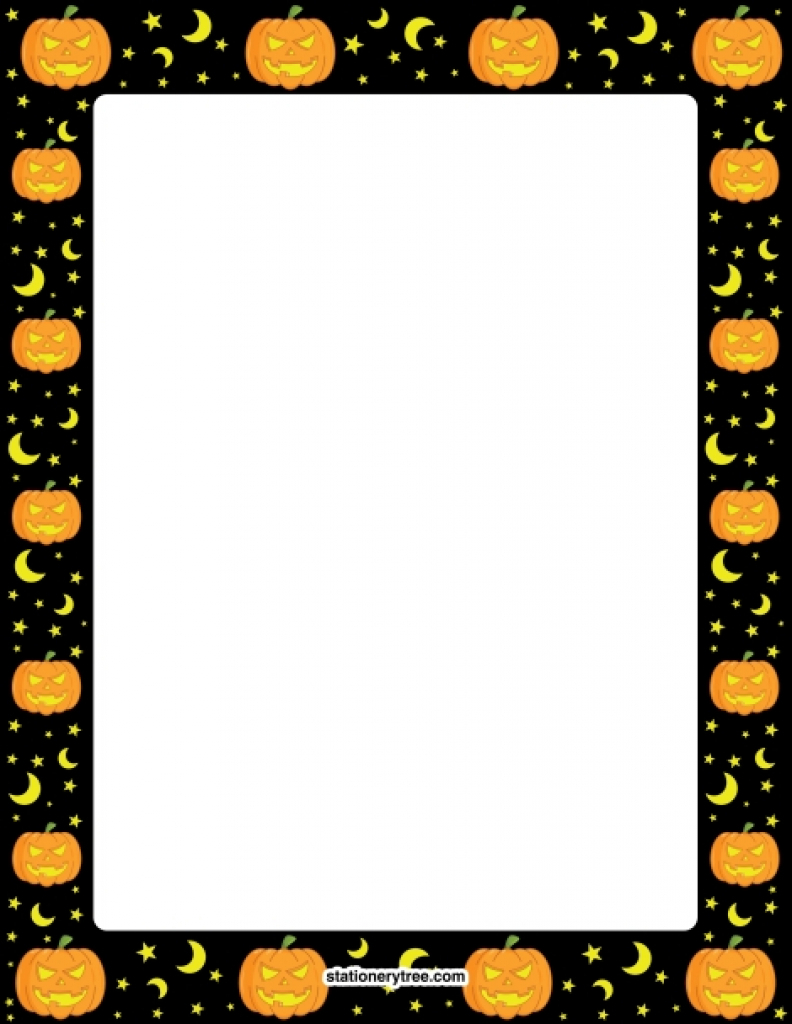Halloween Paper Borders Printables Printable Word Searches