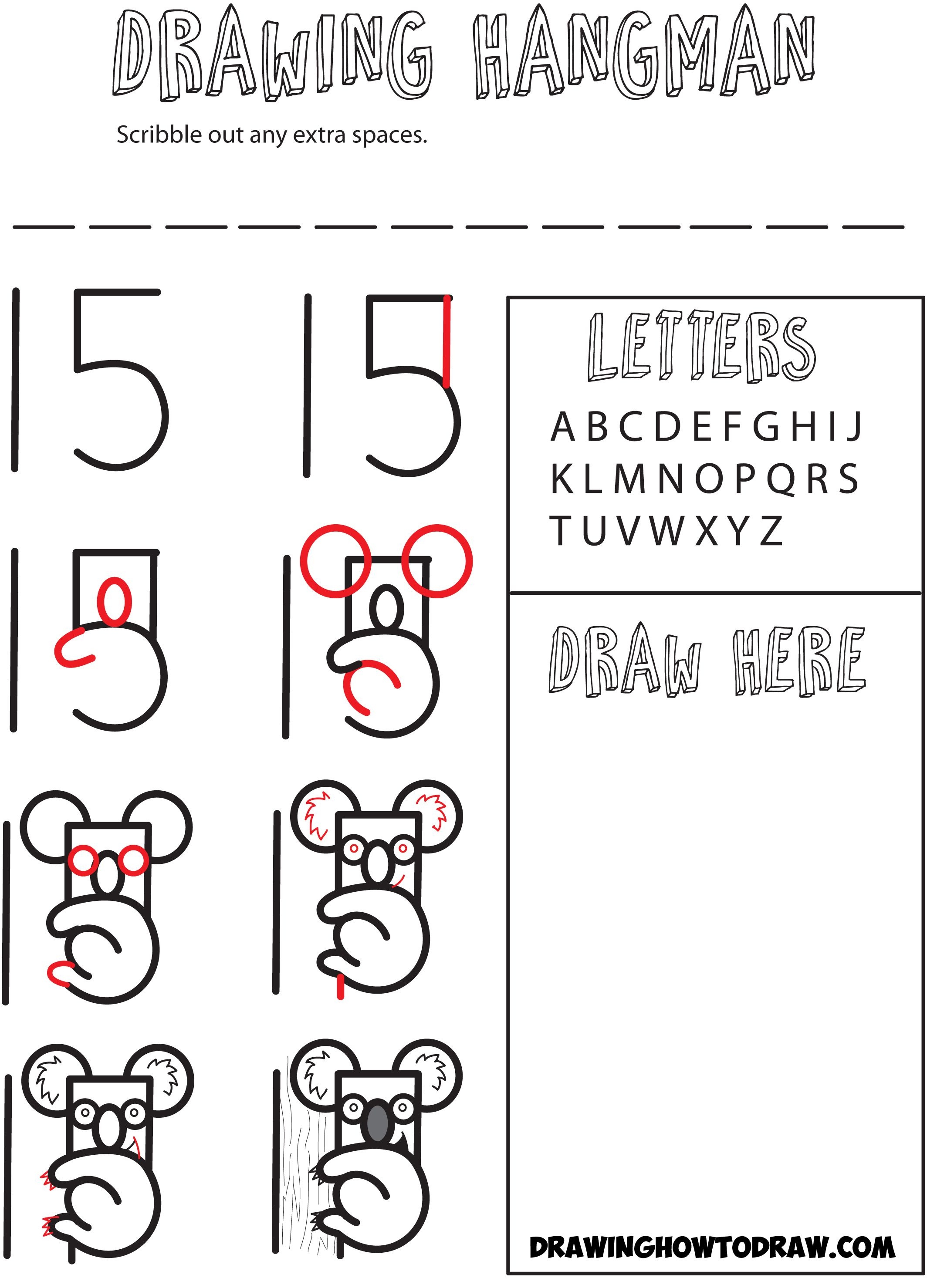 Play Drawing Hangman With These Free Drawing Hangman Sheets From Our - Free Printable Hangman Game