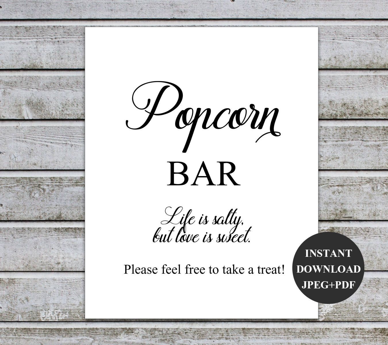 Popcorn Bar Free Printables Printable Word Searches