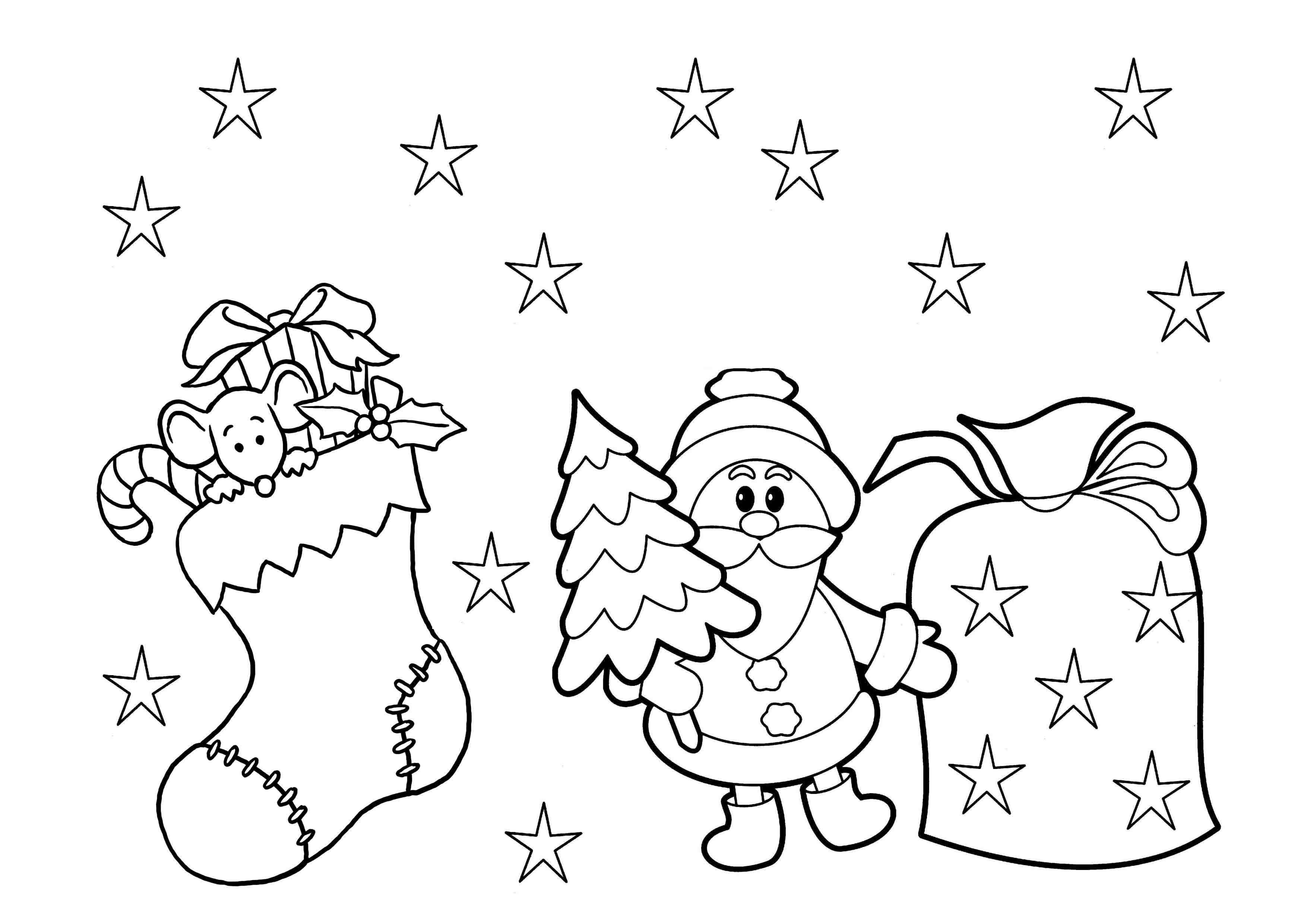 Print &amp;amp; Download - Printable Christmas Coloring Pages For Kids - Free Printable Christmas Coloring Pages For Kids