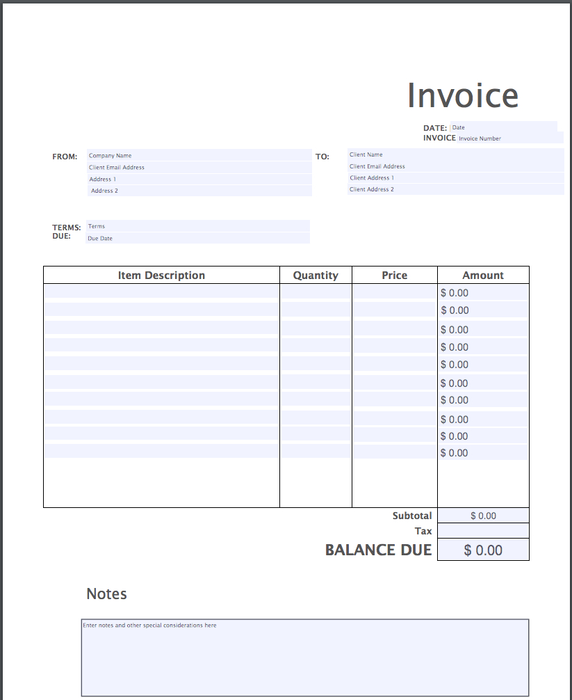 invoices online printable