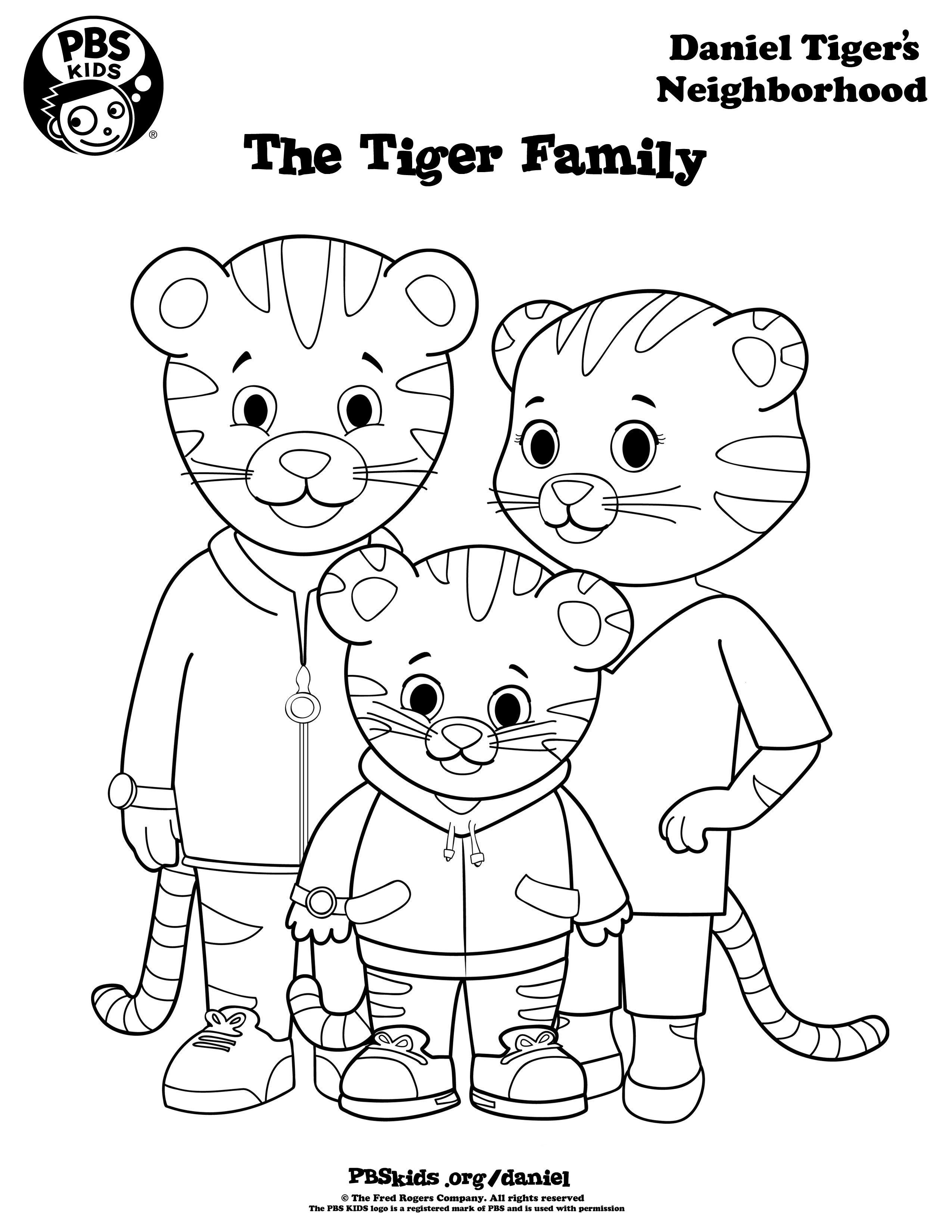 Free Printable Daniel Tiger Coloring Pages | Free Printable