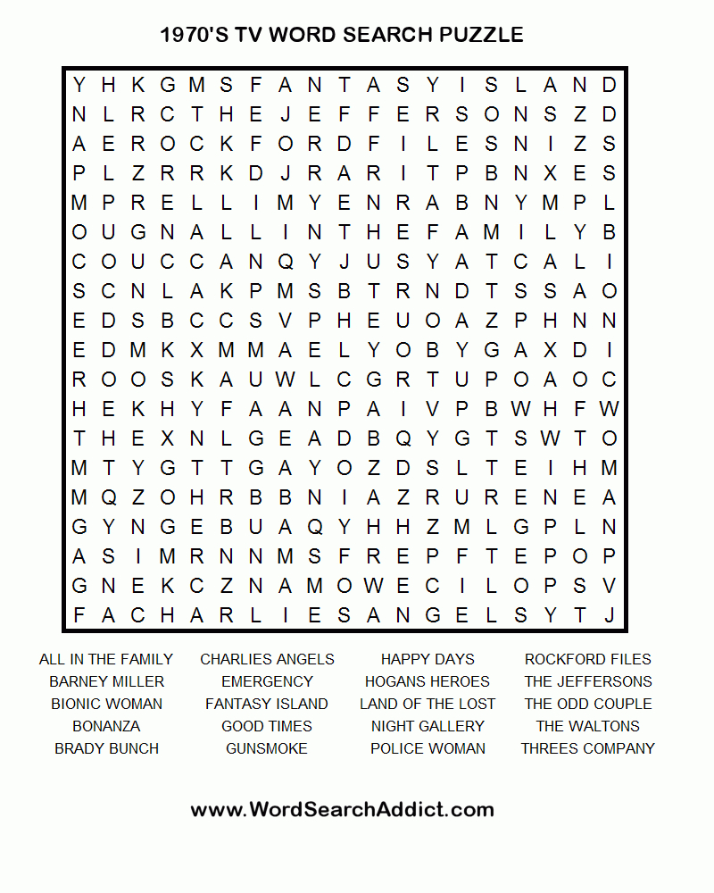 Print Out One Of These Word Searches For A Quick Craving Distraction - Word Search Maker Online Free Printable