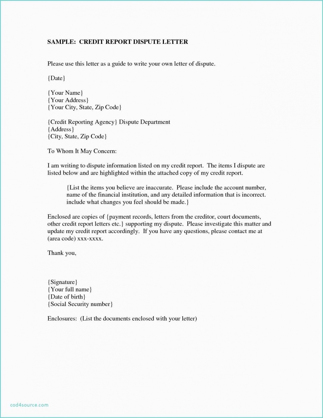 Printable 43 Free Letter Of Recommendation Templates Samples - Free Printable Credit Report