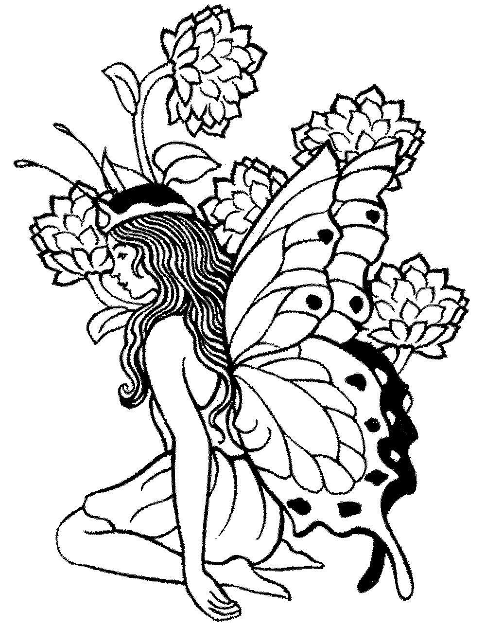 Coloring Pages Ideas Fairying Pages To Print Free For Adults Dark