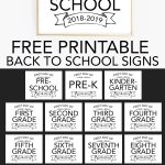 Printable Back To School Signs   Print Our Free First Day Of School   Free Printable Signs