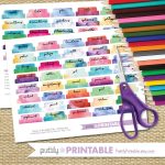 Printable Books Of The Bible Tabs   Watercolor (For Hand Trimming   Free Printable Books Of The Bible Tabs