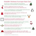 Printable Christmas Scavenger Hunt Clues For Present Finding Fun   Free Printable Christmas Treasure Hunt Clues