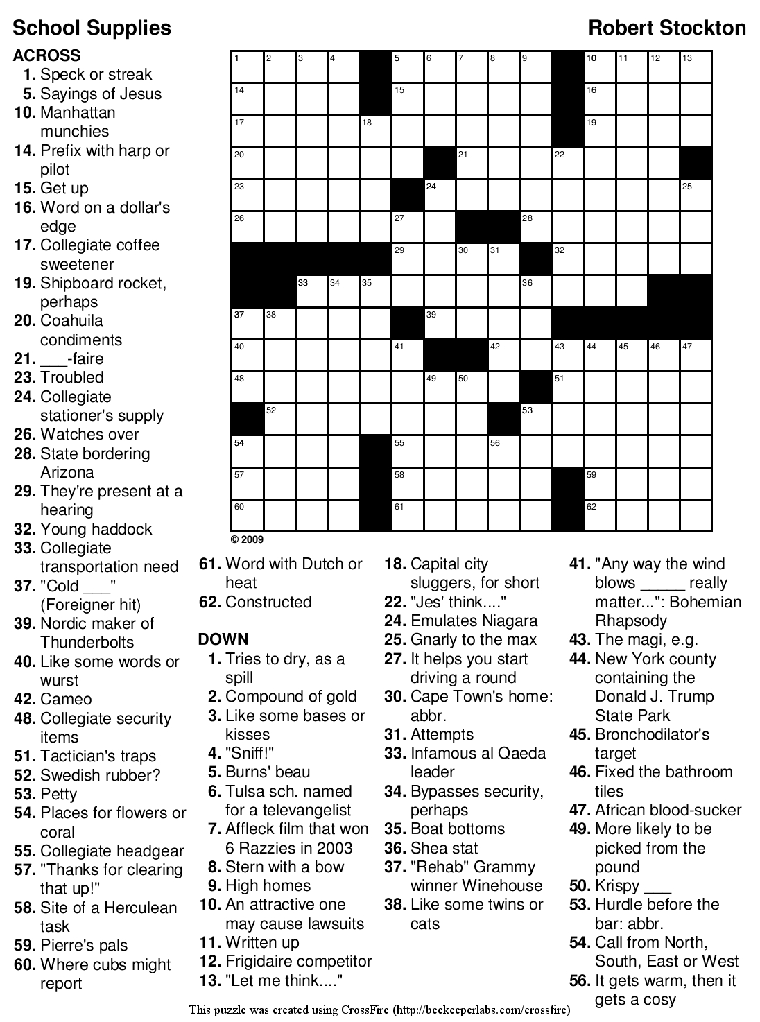 Printable Crosswords For Adults Free Printable Crossword Puzzles - Free Printable Crossword Puzzles Medium Difficulty