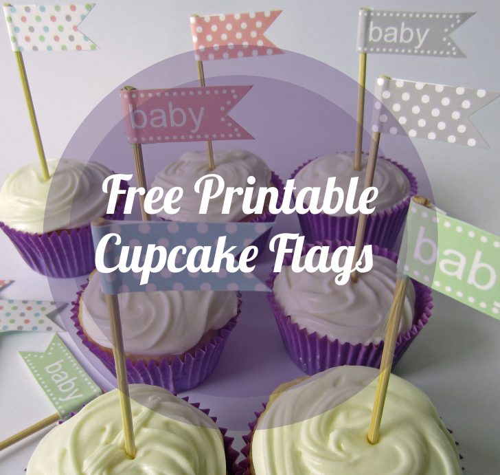 Cupcake Flags Printable Free