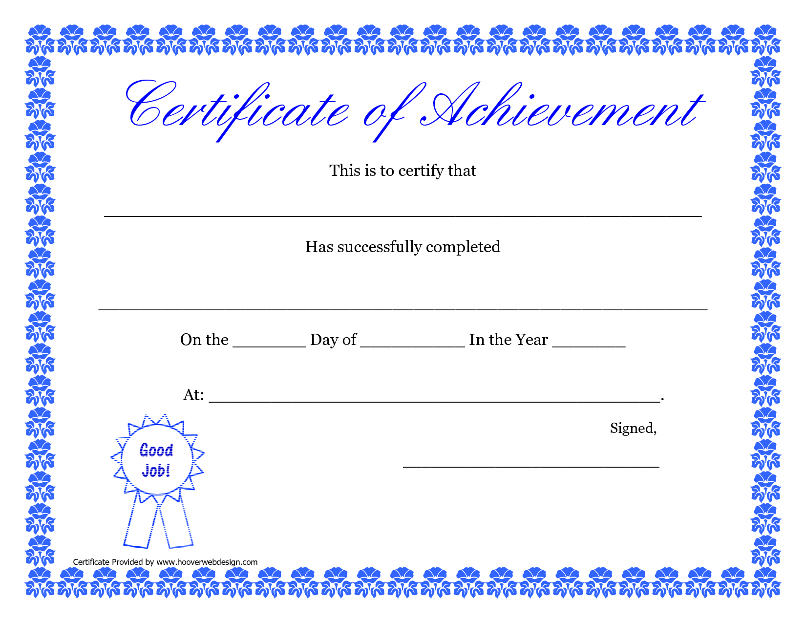 Printable Hard Work Certificates Kids | Printable Certificate Of - Free Printable Blank Certificates Of Achievement
