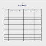 Printable Ledger Template Rent Receipts Rental Forms Simple With   Free Printable Rent Ledger