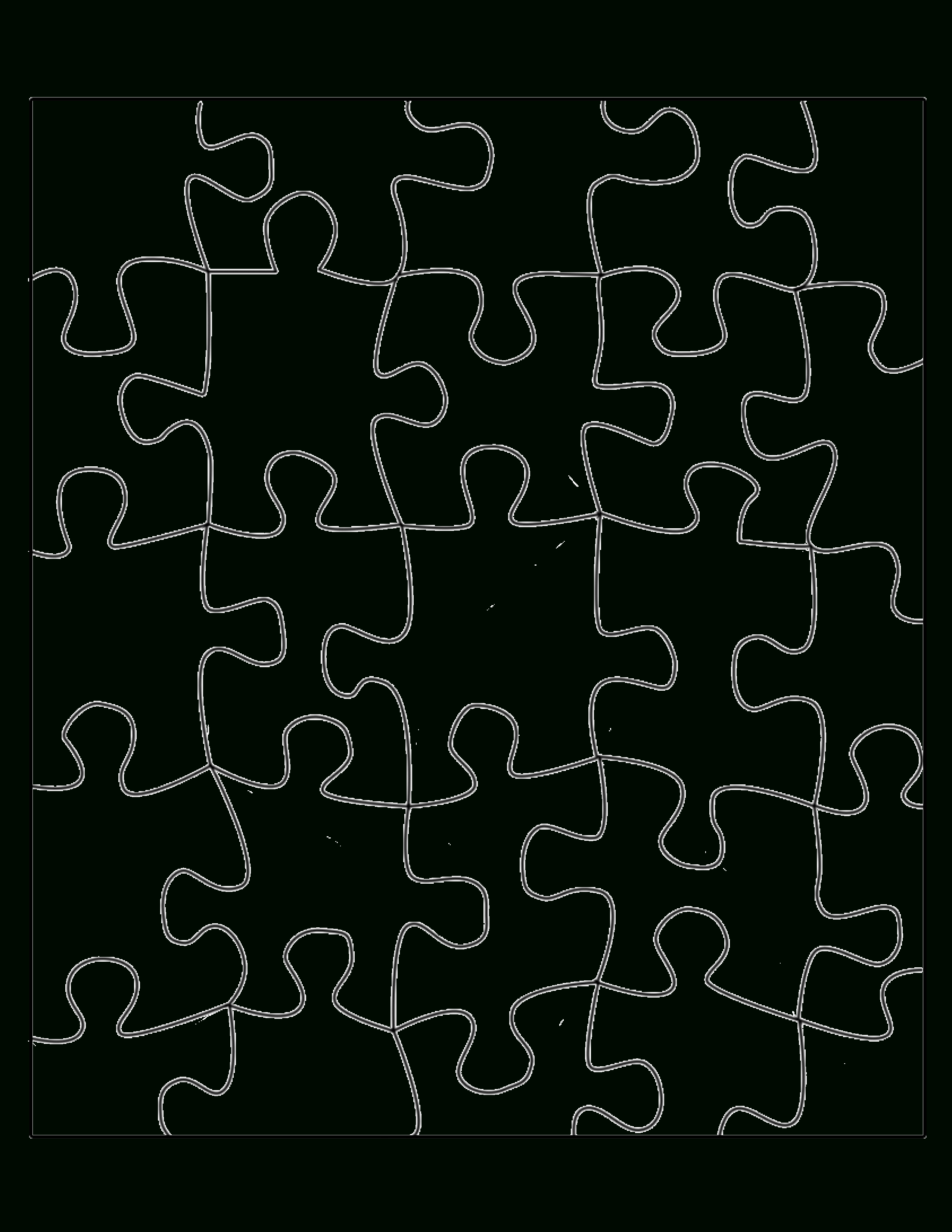 Printable Puzzle Pieces Template | Lovetoknow - Jigsaw Puzzle Maker Free Printable