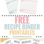 Printable Recipe Binder | Dessert Recipes | Recipe Binders, Recipe   Free Printable Recipe Dividers