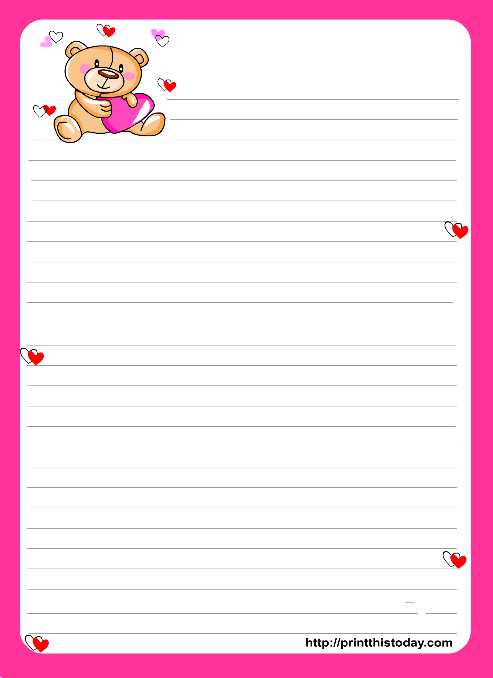 Printable Stationery Paper - Google Search | Stationery - Printables - Free Printable Stationery Writing Paper