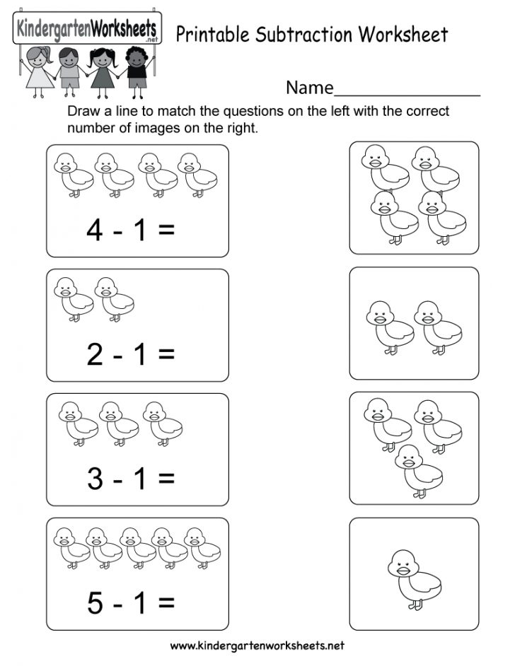 Free Printable Subtraction Worksheets