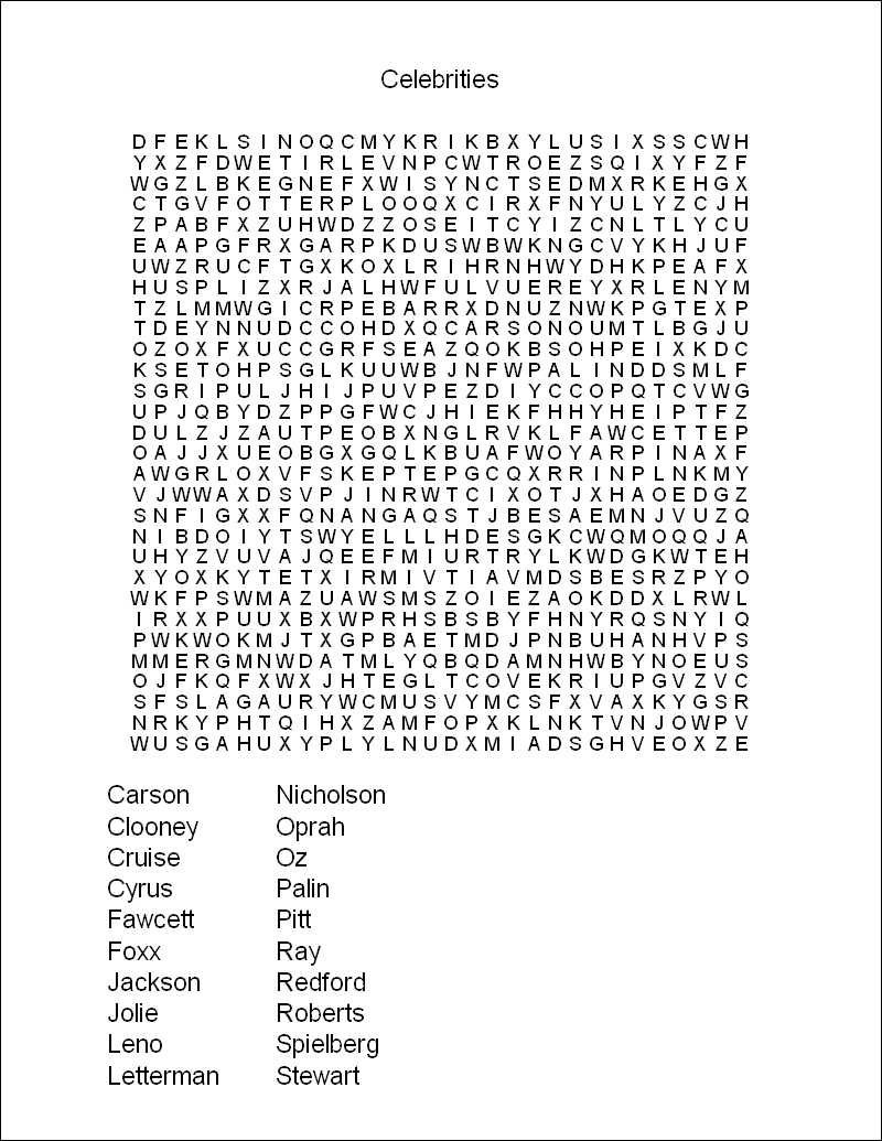 Printable Word Search Puzzles | Free Printable Word Search Puzzles - Free Printable Word Puzzles