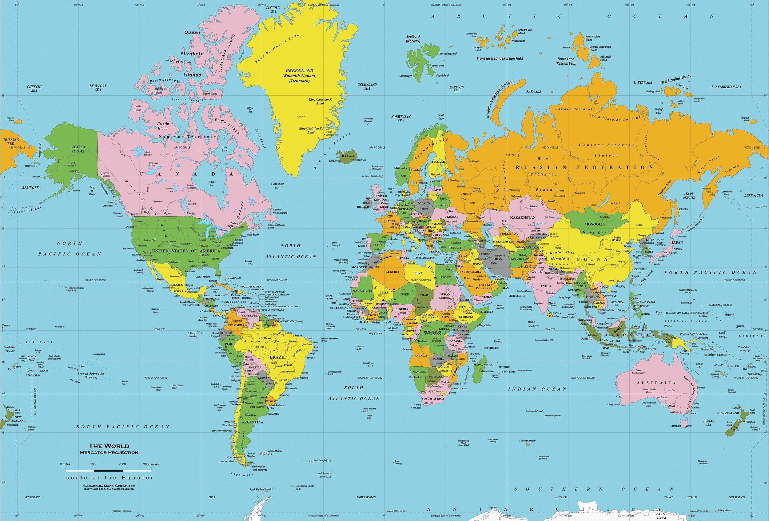  Free Printable World Map Free Printable