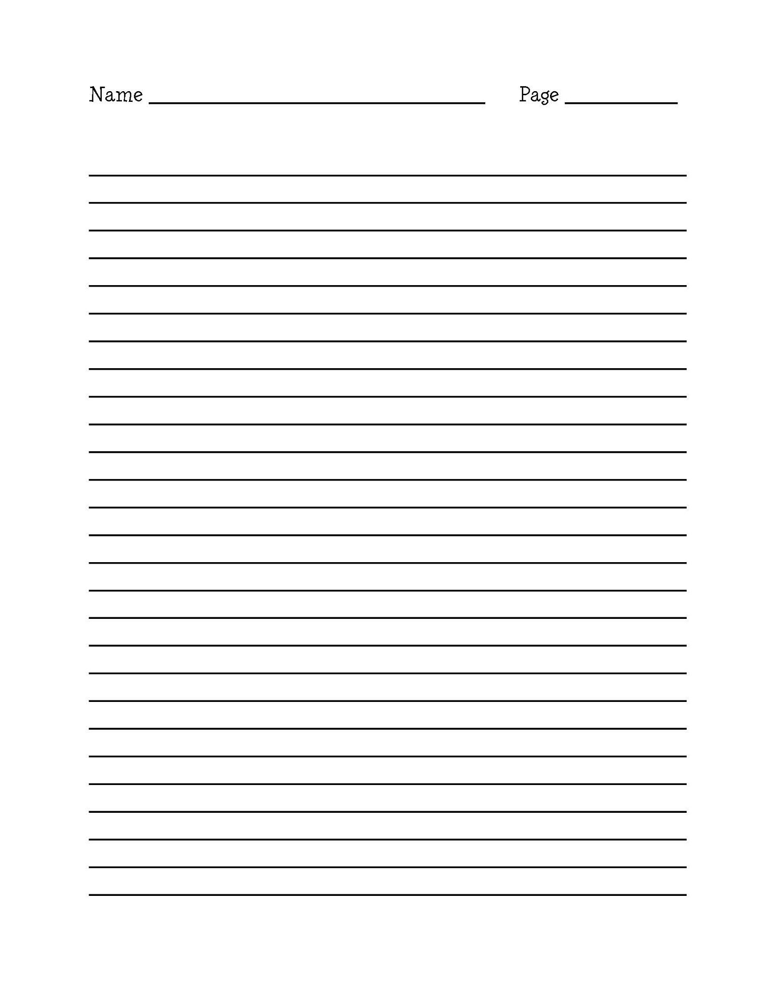 Printable Writing Paper With Border - Floss Papers - Elementary Lined Paper Printable Free