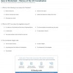 Quiz & Worksheet   History Of The Us Constitution | Study   Free Printable Us Constitution Worksheets